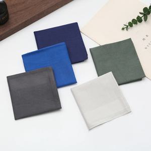 5팩 남녀공용 순면 손수건, 얇은 흡수성 땀 닦는 손수건, 올코튼 무지 단색 사각 타월, 결혼식 시즌 용품