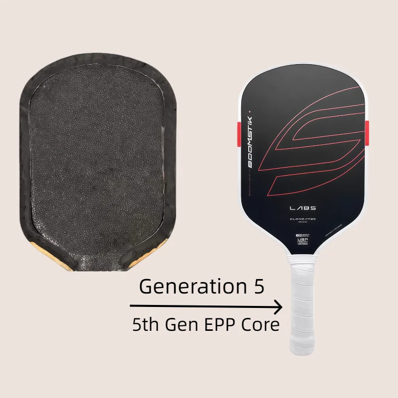 셀커크 스타일 T700 카본 파이버 5세대 피클볼 패들, 붐스틱 코어, 핫프레스