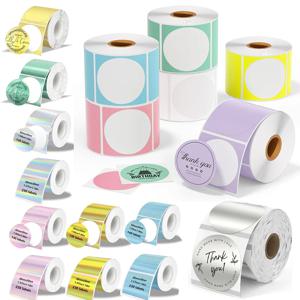 Munbyn/Nelko 홀로그램 레이저 라벨 스티커 무광 실버 열전사 용지 M110 M220 M200 E210 P50 PM220 DETONG P1 WP9520 프린터용