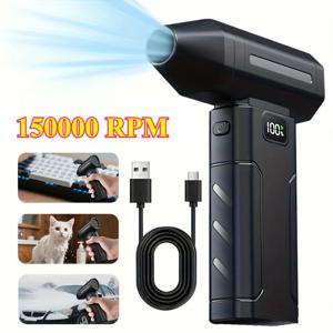 X8 브러시리스 터보 제트 팬 블로워 150000RPM 강력한 전기 에어 블로워 다기능 먼지 청소기 모터 터보 팬 가정용 도구