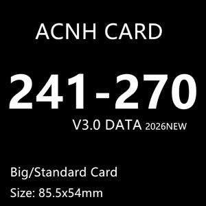 시리즈 3 ACNH 카드 241~270 NTAG215 NFC 프린팅 카드 V3.0 2026 신규 데이터 게임용 표준 카드 귀여운 마샬 동물 카드