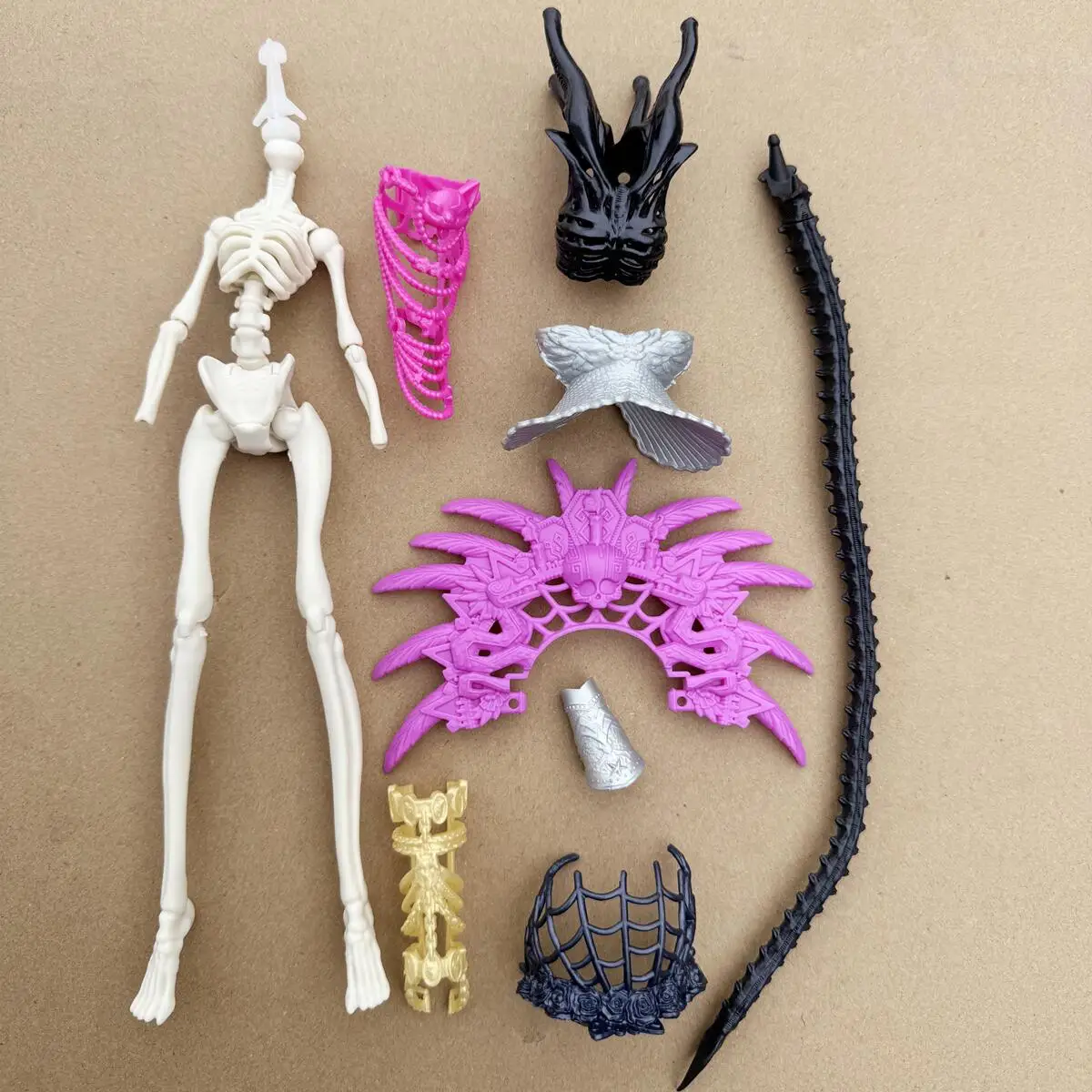 새로운 1/6 몬스터 인형 옷 패션 드레스 스커트 레깅스 교체용 손 팔 외계인 개미 꼬리