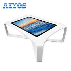 AIYOS 43인치 터치스크린 스마트 인터랙티브 커피 테이블 주문 테이블 레스토랑용 인터랙티브 테이블