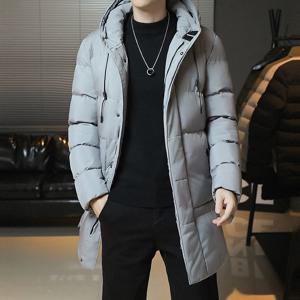 새로운 겨울 패션 청소년 중간 및 긴 옷 남자 한국어 버전 인기 빵 아래로 면화 두꺼운 따뜻한 코트 소년