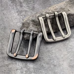 1PCS 40MM 더블 핀 금속 벨트 버클 품질 가죽 벨트 공예 부품 카우보이 벨트 버클 남자 AK0049에 대 한 서양 벨트 버클