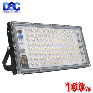 100W Led 홍수 빛 AC 220V 230V 240V 야외 투광 조명 스포트라이트 IP65 방수 LED 가로등 풍경 정원 조명