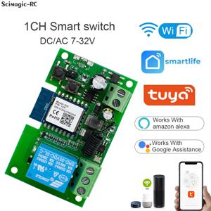 와이파이 투야 스마트 차고 게이트 전기 도어 액세스 모터 스위치, USB 5V DC 12V 24V 32V,1 / 4 채널 펄스 릴레이 모듈, RF433 원격