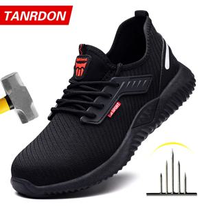 안전 신발 강철 발가락 모자와 남자 Anti-smash 남자 작업 신발 운동화 가벼운 펑크 방지 불멸의 신발 전술 부츠