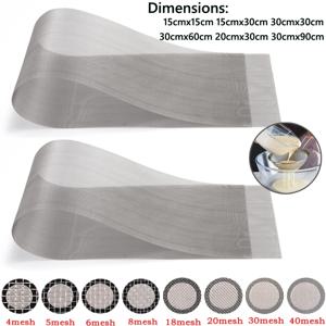 1-5pcs 304 스테인레스 스틸 필터 스크린 4/5/8/20/30/40-400 메쉬 짠 와이어 고품질 스테인레스 스틸 스크리닝 필터 시트