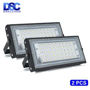 2 개/몫 50W Led 홍수 빛 AC 220V 230V 240V 야외 투광 조명 스포트 라이트 IP65 방수 LED 가로등 조경 조명