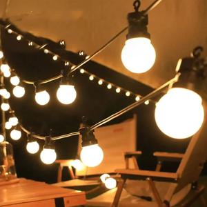 야외 캠프 조명 전구 23M G50 방수 갈 랜드 문자열 LED 요정 조명 텐트 장식 크리스마스 파티 웨딩 장식품