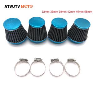 1pcs 유니버설 32mm 35mm 38mm 42mm 45mm 58mm 버섯 헤드 기화기 에어 필터 클리너 ATV UTV 쿼드 먼지 핏 자전거