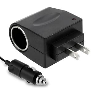 AC 220V DC 12V 자동차 액세서리 변환기 EU 미국 플러그 인테리어 부품 검은 자동차 시가 라이터 어댑터