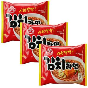오뚜기 김치라면 120g x 15개 봉지라면