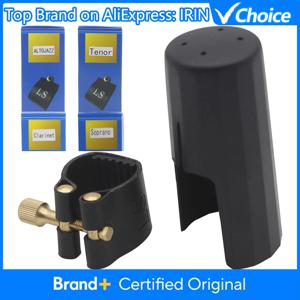 색소폰 클라리넷 마우스피스 리가처 및 캡 알토 소프라노 테너 색소폰 가죽 버클 클램프/클립 목관악기 액세서리