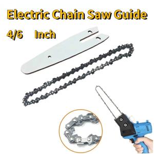 4인치/6인치 전기 체인톱 미니 스틸 체인톱 체인 전기톱 정원용 전동 공구 액세서리