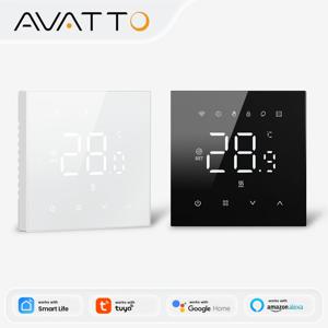 AVATTO WiFi 스마트 온도 조절기, 전기 난방용 물 가스 보일러 온도 조절기는 Tuya Google Home Alexa Alice와 연동됩니다.