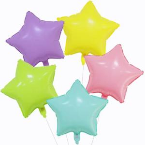 18in 큰 파스텔 다채로운 스타 호일 풍선 헬륨 Mylar Ballons 생일 웨딩 베이비 샤워 기념일 파티 장식