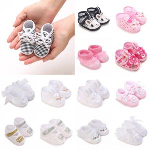 신생아 첫 번째 침례 신발: 신생아 소년 소녀 흰색 침례 신발 부드러운 단독 운동화 크기-9CM-10CM