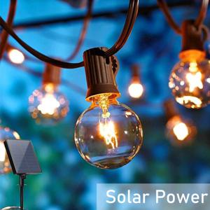 야외용 G40 LED 스트링 라이트 레트로 에디슨 유리/PC 글로브 전구 IP65 방수 연결 가능 정원 파티 크리스마스 장식