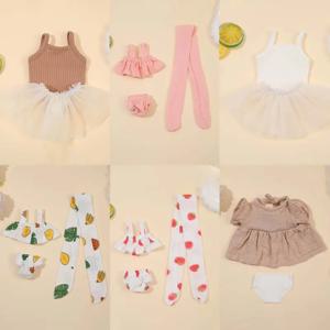 사랑스러운 드레스 조끼 인형 옷 33cm 12.99inch 다시 태어난 인형 아기 인형 옷 DIY 장난감 인형 액세서리 다시 태어난 인형