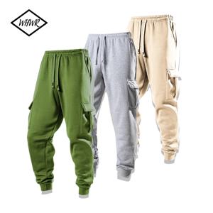 2025 신상 남성 조거 팬츠 루즈핏 드로스트링 롱 팬츠 남성 멀티 포켓 스웨트팬츠 캐주얼 카고 트라우저 남성 피트니스