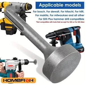 1세트 접지봉 드라이버 85mm 헤비 듀티 스틸 드릴 비트 드라이버 내마모성 광범위 호환성 접지봉 비트 소켓 로터용