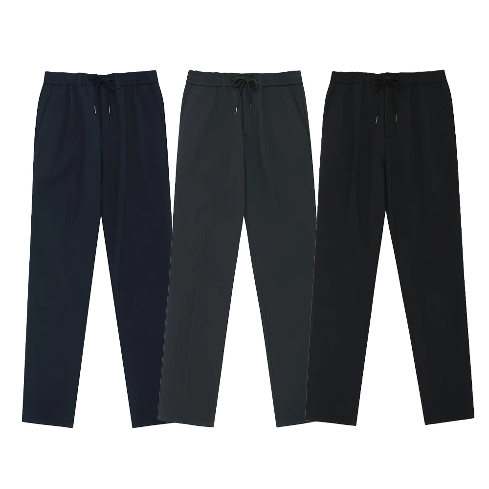 파라고나 남성 데일리 기모 하프 밴딩 일자 팬츠 (38,40size)