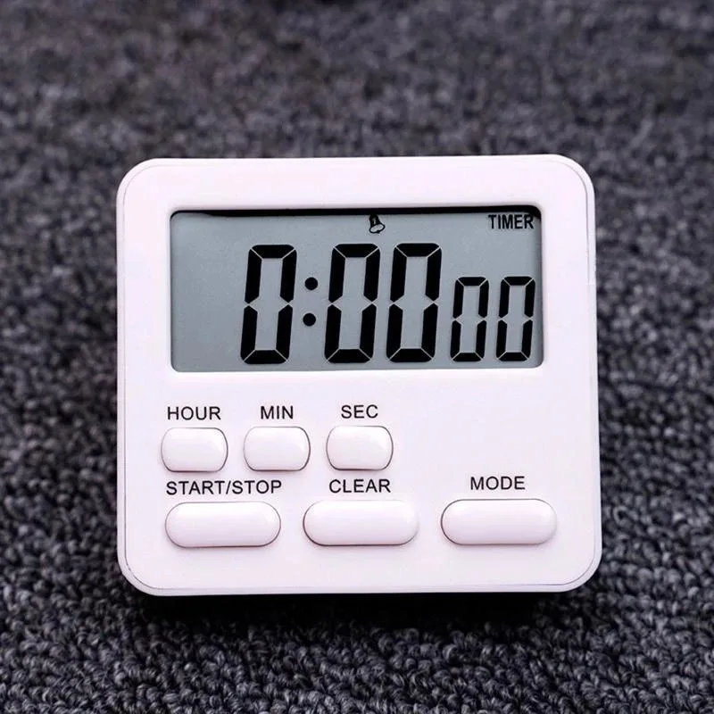 디지털 디스플레이 요리 타이머 주방 타이머 수면 스톱워치 시계 집 카운트다운 어린이 학생 학습 시간 관리기