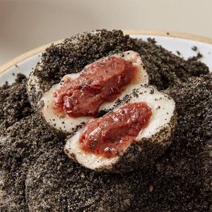 100% 국내산 찹쌀사용! 쫀득쫀득 고소한 흑임자 왕찹쌀떡 1.2kg (60g x 20개입)