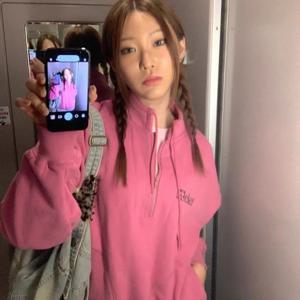 아메리칸 레트로 플랜 하프 지퍼 후드티 트렌디 스트릿 스타일 긴팔 코튼 스웨트셔츠 여성용 18-24세