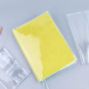 A6 A5 노트북 저널 플래너 도서 일기에 대한 방수 PVC 투명 보호 슬리브 보호 커버 사무용품