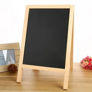 1Pc 독립 양면 칠판 나무 프레임은 스케치 패드 교육 미니 보드 활동 로그인 파티 장식에 사용됩니다