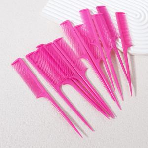 12피스 마우스 테일 빗 세트, 머리 염색 빗, 뾰족한 꼬리 빗, 미용실 및 가정용에 적합, 실제 머리 가발용 특별