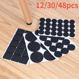 12/30/48pcs 가구 패드, 접착 고무 DIY 가구 피트 패드, 테이블 다리 의자, 의자 매트, 테이블 및 의자 발 보호
