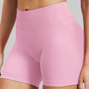 CZGUKE 반바지 로우 리브 밴드 체육관 반바지 여성 운동복 Scrunch Bum Seamless Shorts 요가 바이커 스포츠 반바지