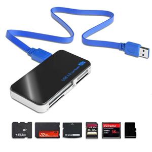 멀티 카드 리더 어댑터 USB 3.0 올인원 컴팩트 플래시 5Gbps 고속 USB 카드 리더 (TF SD XD CF 보안 디지털 카드용)