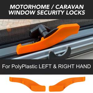 1 쌍 RV 왼쪽/오른쪽 창 안전 잠금 장치 폴리 플라스틱 캐러밴 캠핑카 RV 자동차 액세서리 용 핸드 윈도우 보호 잠금 장치