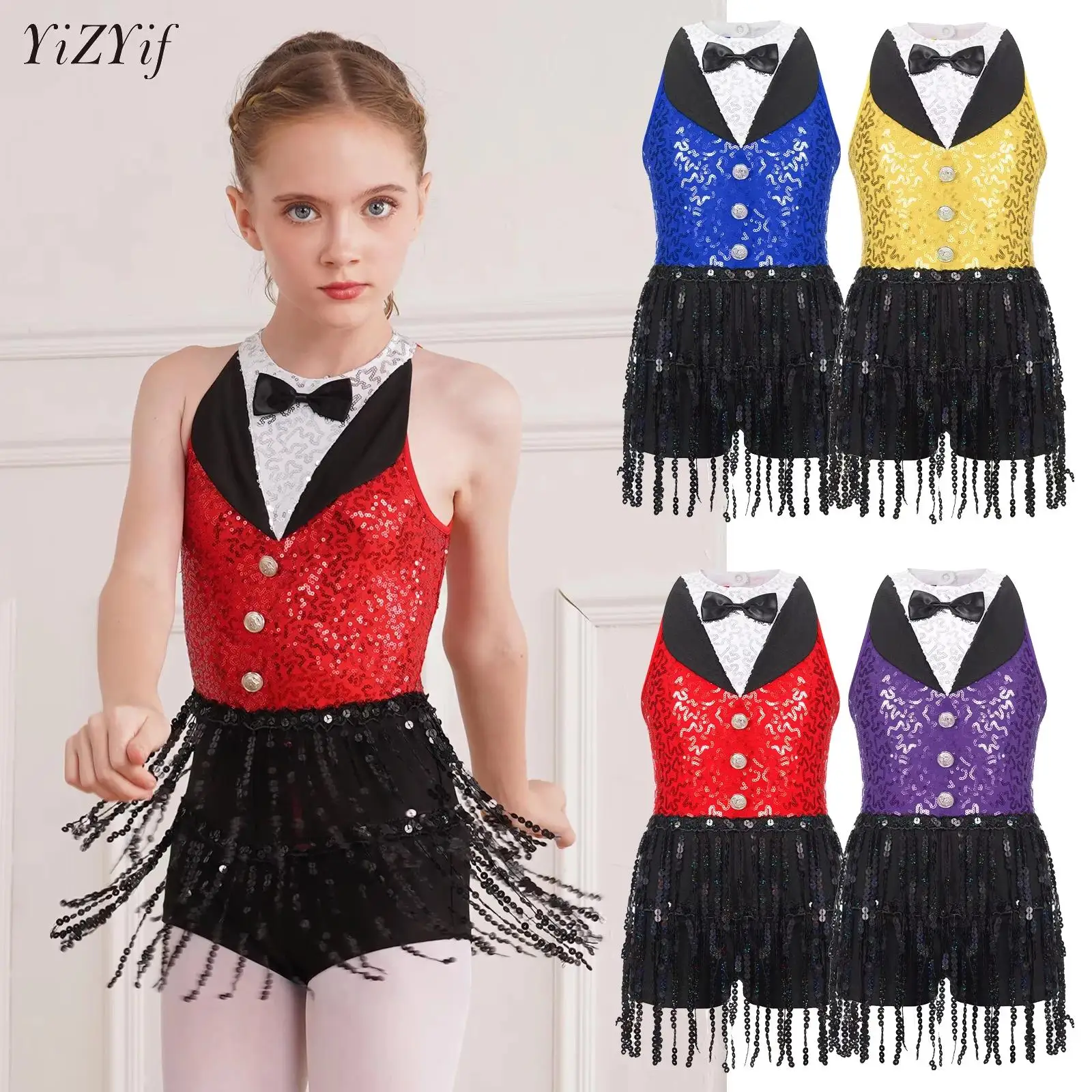 키즈 소녀 스팽글 피겨 스케이팅 드레스 리듬 체조 발레 서정적 댄스 Boyshorts 현대 라틴 재즈 공연 댄스웨어