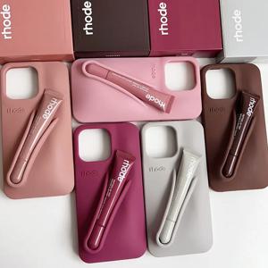 가을 리본 토스트 라즈베리 에스프레소 바닐라 립글로스 케이스 아이폰 17 16E 16 12 13 14 15 11 Pro Max Plus 폰 커버