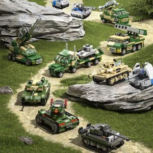 새로운 SF 탱크 미니어처 블록 조립 모델 군사 시리즈 어린이 교육용 장난감 소년용 선물