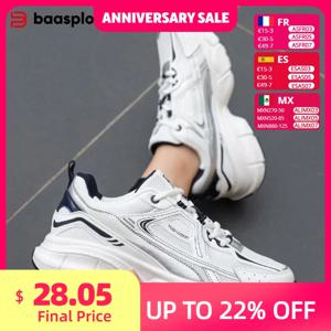 Baasploa 여성 운동화 경량 통기성 스포츠 신발 여성 컴포트 화이트 캐주얼 스니커즈 높이 증가 쿠션