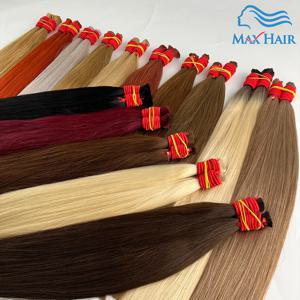 인모 벌크 웨프트 없음 100% 번들 613 스트레이트 하이라이트 오리지널 벌크 익스텐션 러시안 천연 처리되지 않은 금발 머리