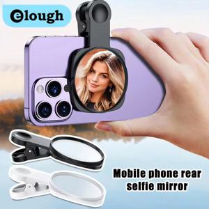 Elough 휴대폰 후면 셀카 미러 카메라 고화질 반사 셀카 미러 후면 셀카 클립(보관함 포함)