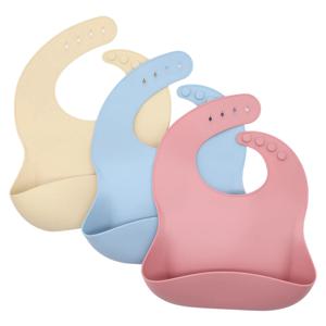 식품 등급 실리콘 턱받이, 3차원 및 다단계 조절 가능, 세척 용이