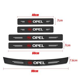 Opel Astra j Insignia Astra g Corsa Zafira b Mokka Vivaro Meriva 용 자동차 문턱 용 탄소 섬유 긁힘 방지 스티커