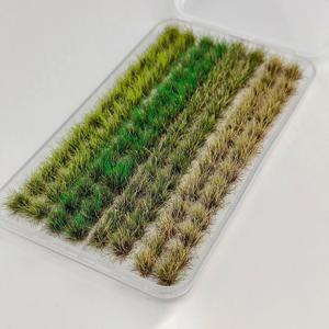8mm 잔디 클러스터 장면 모델 소형 식생 재료 Diy 철도 모래 테이블 잔디 레이아웃 키트 디오라마 액세서리 120 개/상자