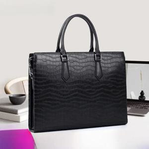 새로운 정품 비즈니스 남성용 핸드백 탑 레이어 소가죽 노트북 대용량 서류 가방 크로스바디 메신저 백 남성 가죽 가방