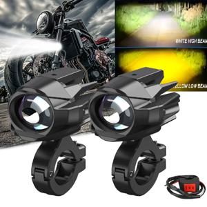 BMW, 혼다, 야마하, 스즈키 4x4 ATV 트럭, 오토바이, SUV용 보조 오토바이 스팟 드라이빙 라이트 레이저 전면 안개등