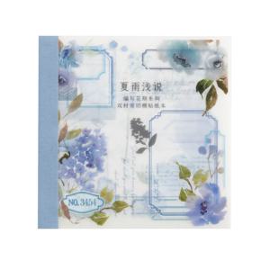 아름다운 데이스티커 북 시리즈 쓰기용 꽃 시즌 이중 소재 다이컷 스크랩북 장식용 종이 공예